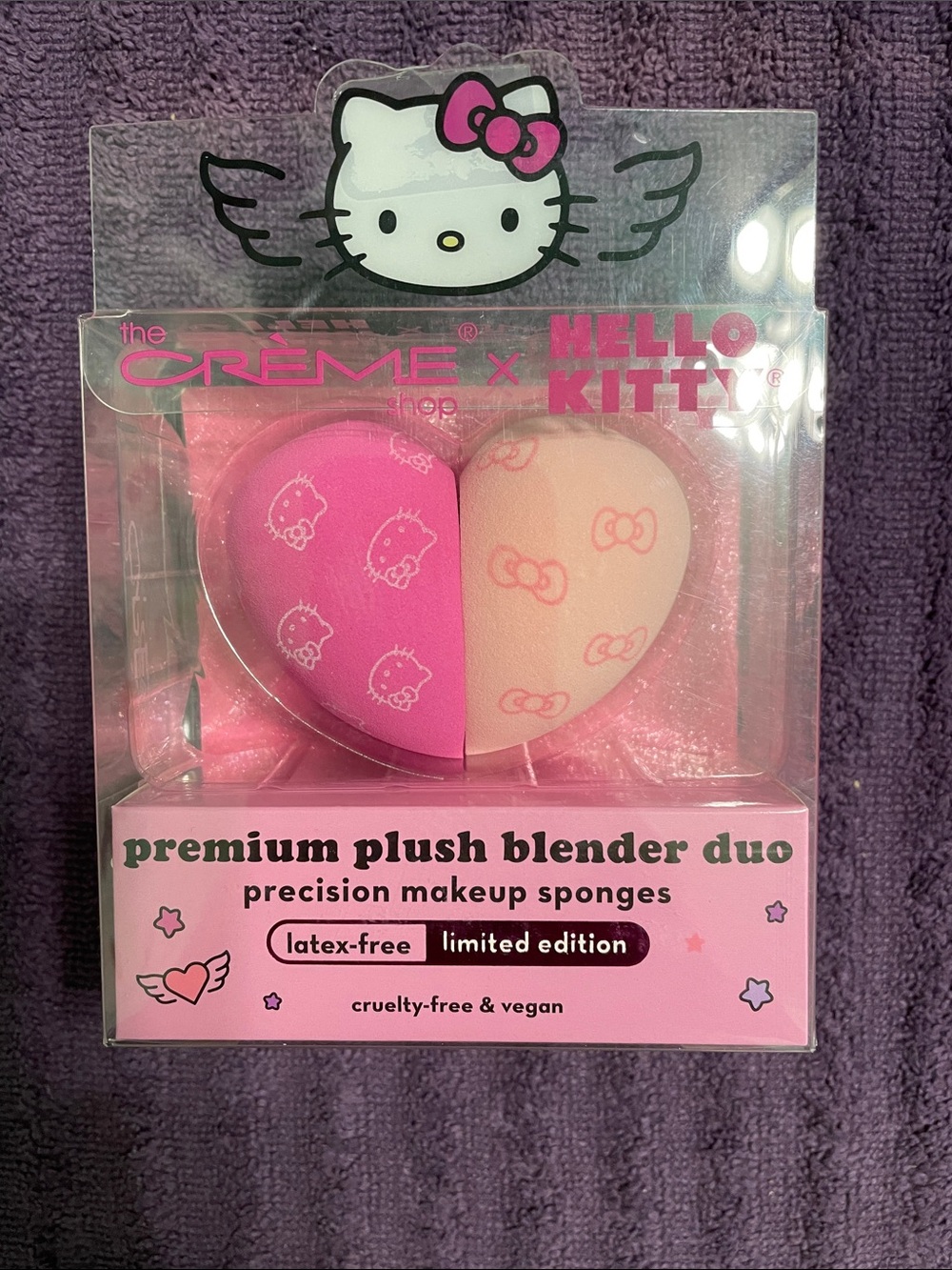 Hello Kitty Pink & Peach Makeup Sponge Duo Plush Blenders